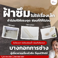 ฝ้าซึมไม่ใช่เรื่องเล็ก ถ้าไม่แก้ให้ตรงจุด ซ่อมกี่ทีก็ไม่จบ